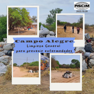 LIMPIEZA GENERAL EN CAMPO ALEGRE