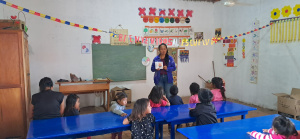 Inicio de clases en una de las escuelitas