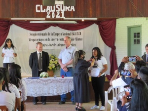 Abschlussfeier des Jahres 2021 beim Colegio Indígena Yalve Sanga