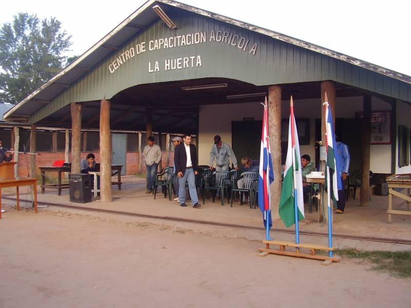 Preparativos para iniciar el año lectivo en La Huerta
